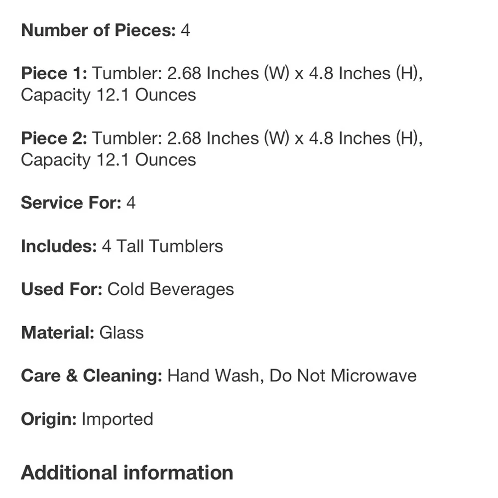 LAST SET🔥Glass Tumblers - Picture 6 of 10